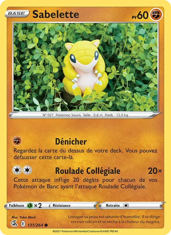Carte Pokémon Sabelette #131 — Poing de Fusion