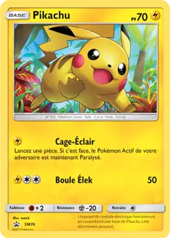 Carte Pokémon Pikachu #SM76 — Promos Soleil et Lune