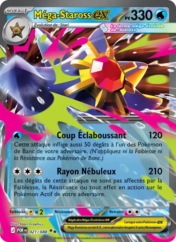 Carte Pokémon Méga-Staross-ex #021 — Équilibre Parfait