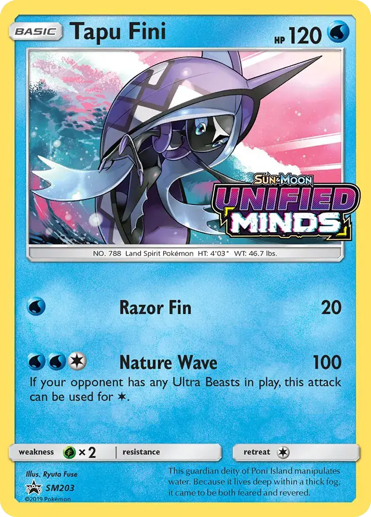 Tapu Fini #SM203 — Sun & Moon Promos