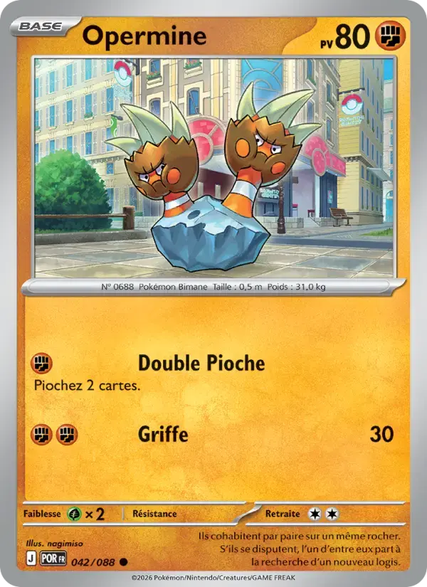 Carte Pokémon Opermine #042 — Équilibre Parfait