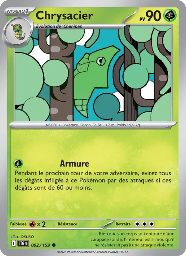 Carte Pokémon Chrysacier #002 — Aventures Ensemble