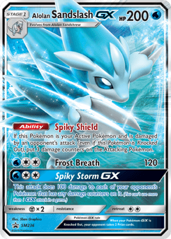Carte Pokémon Sablaireau d’Alola GX #SM236 — Promos Soleil et Lune