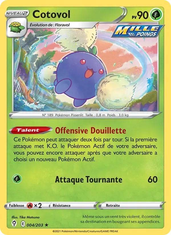 Carte Pokémon Cotovol #4 — Évolution Céleste