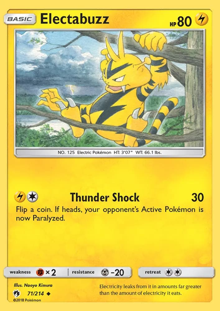 Electabuzz #71 — Lost Thunder