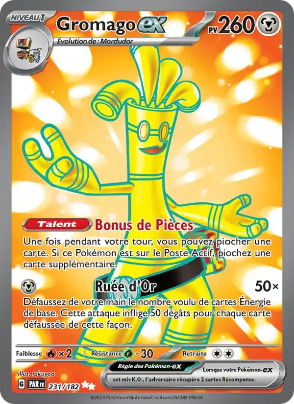 Carte Pokémon Gromago-ex #231 — Faille Paradoxe