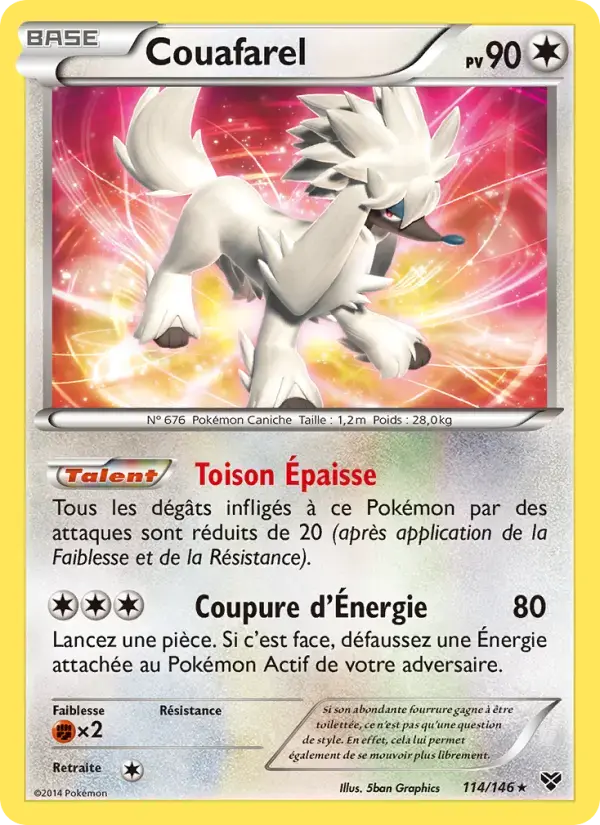 Carte Pokémon Couafarel #114 — XY