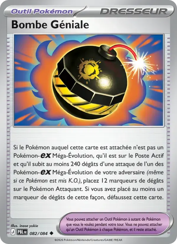 Carte Pokémon Bombe Géniale #082 — Nuit Noire