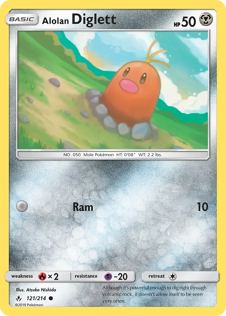 Alolan Diglett #121 — Unbroken Bonds