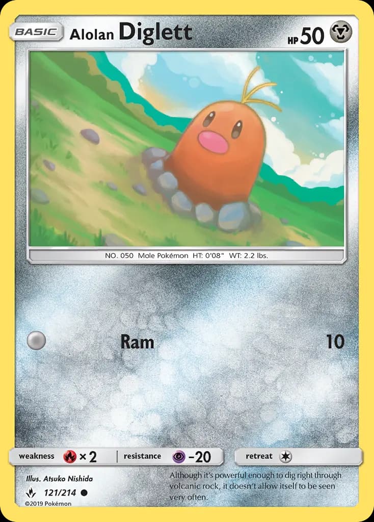 Alolan Diglett #121 — Unbroken Bonds