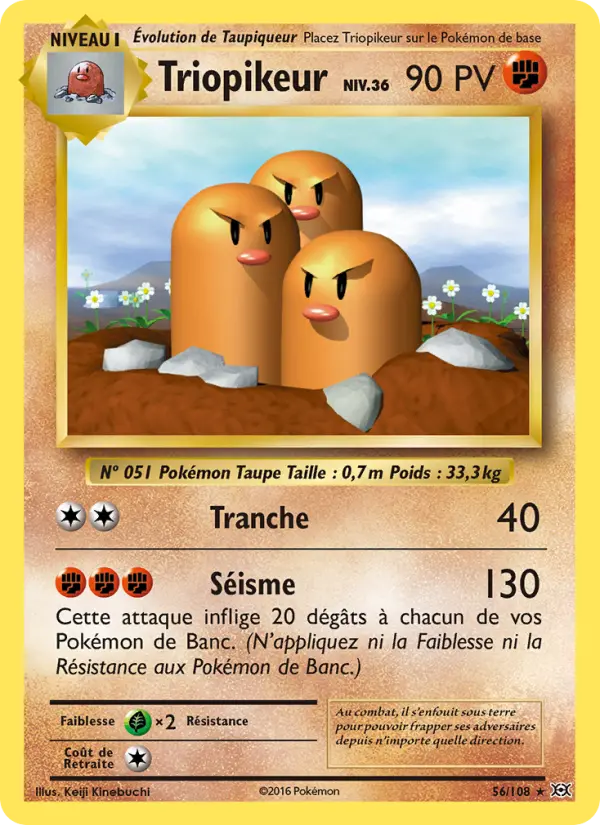 Carte Pokémon Triopikeur #56 — Évolutions XY