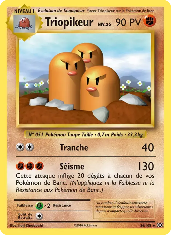 Carte Pokémon Triopikeur #56 — Évolutions XY