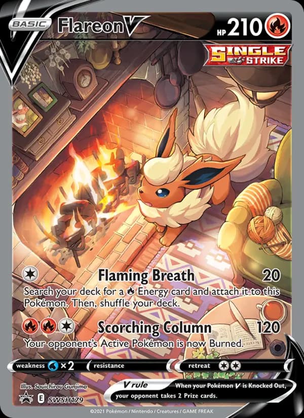 Flareon V #SWSH179 — Sword & Shield Promos