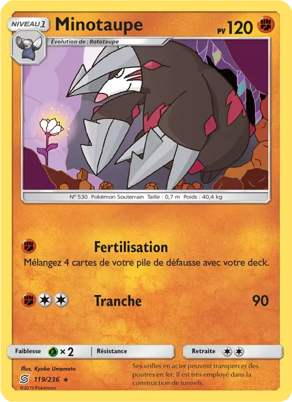 Carte Pokémon Minotaupe #119 — Harmonie des Esprits