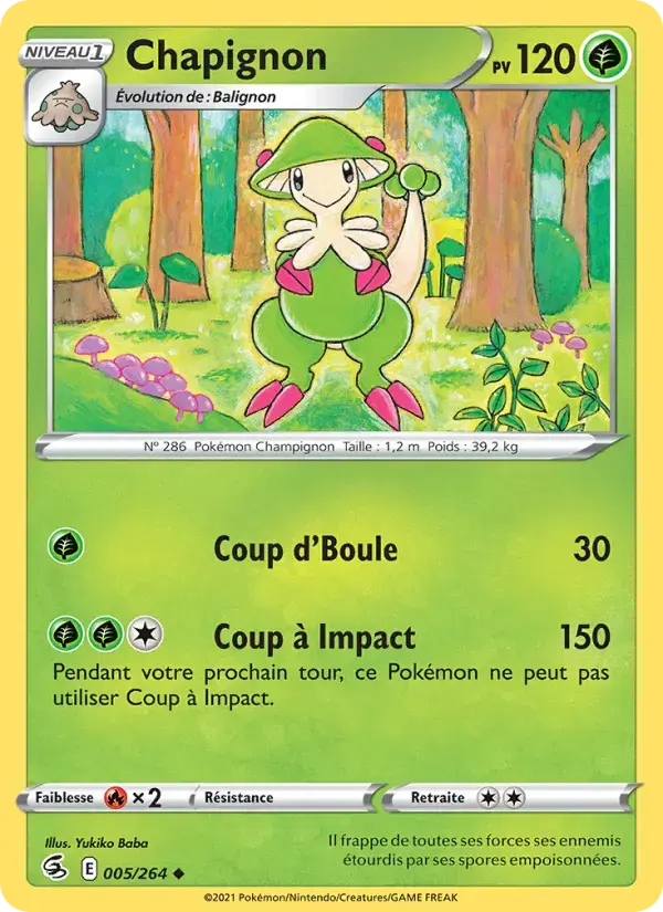 Carte Pokémon Chapignon #5 — Poing de Fusion