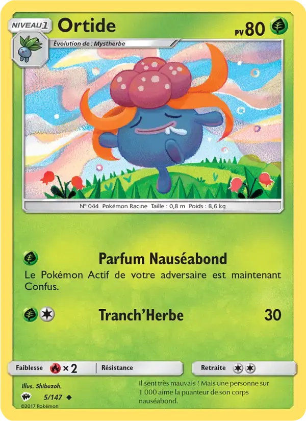 Carte Pokémon Ortide #5 — Ombres Ardentes