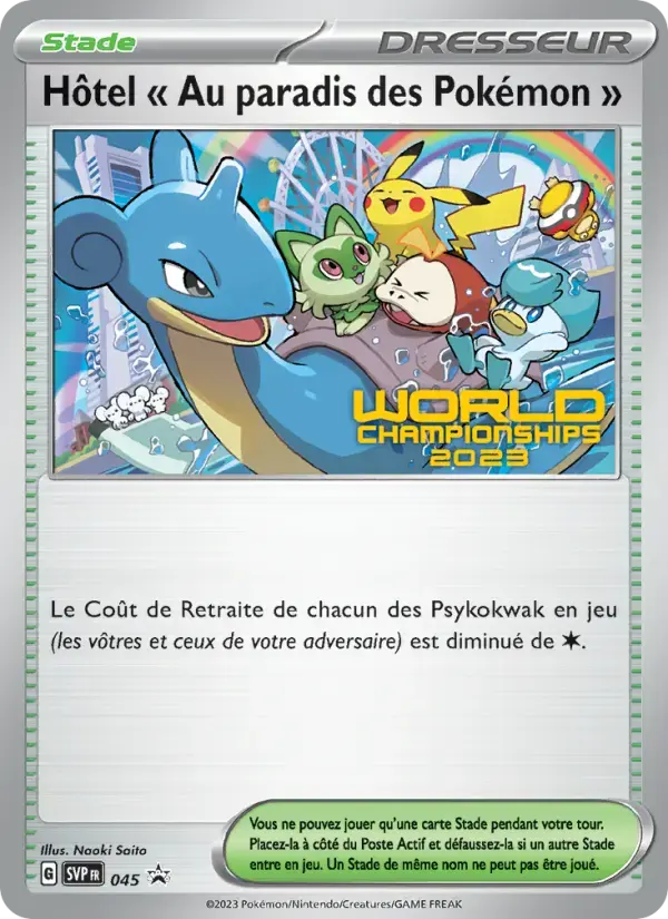 Carte Pokémon Hôtel " Au paradis des Pokémon " #45 — Promos Écarlate et Violet
