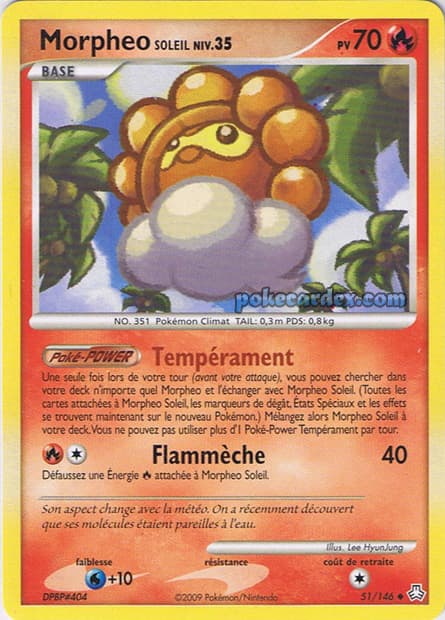 Carte Pokémon Morpheo Soleil #51 — Éveil des Légendes