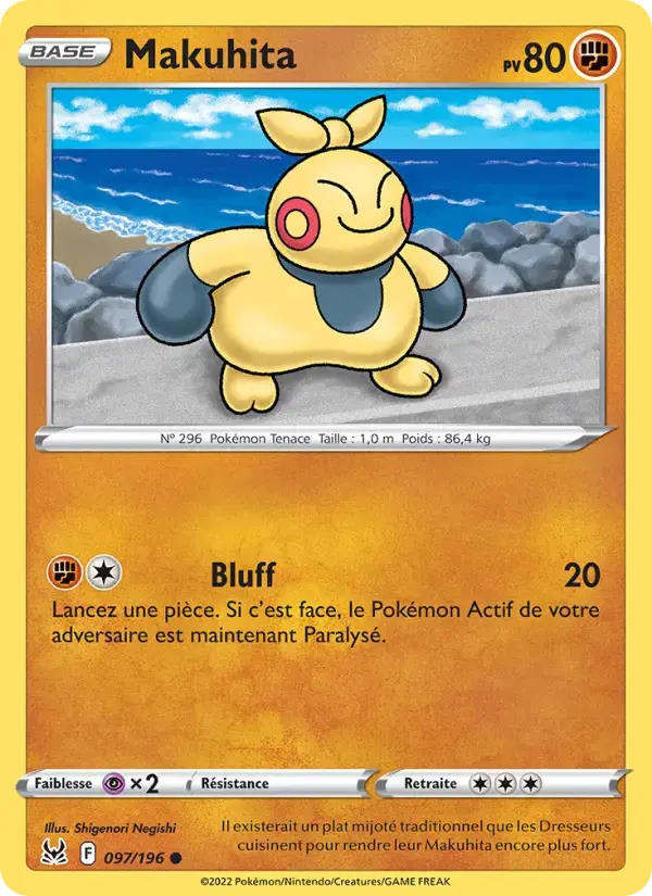 Carte Pokémon Makuhita #097 — Origine Perdue