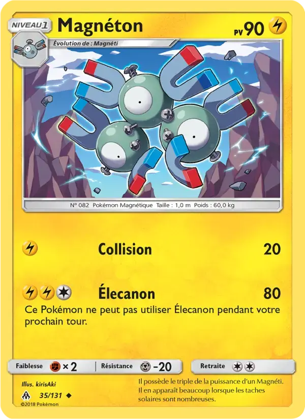 Carte Pokémon Magnéton #35 — Lumière Interdite