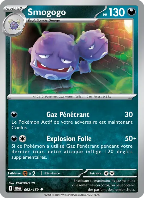 Carte Pokémon Smogogo #092 — Aventures Ensemble