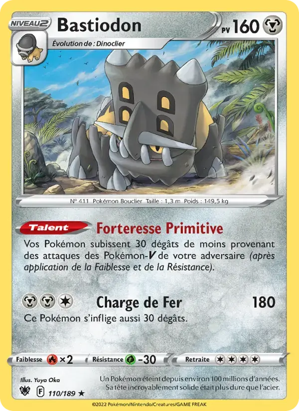 Carte Pokémon Bastiodon #110 — Astres Radieux