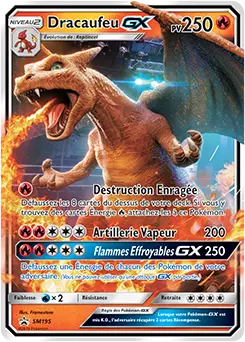 Carte Pokémon Dracaufeu GX #SM195 — Promos Soleil et Lune