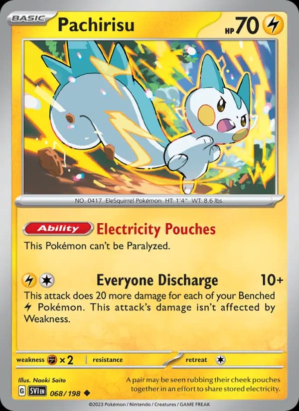 Pachirisu #068 — Scarlet & Violet