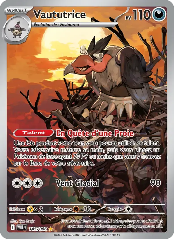 Carte Pokémon Vaututrice #145 — Flamme Blanche