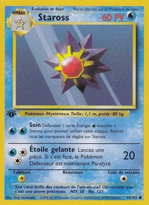 Carte Pokémon Staross #64 — Set de Base