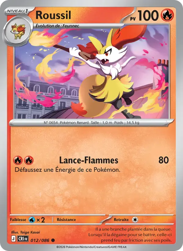 Carte Pokémon Roussil #012 — Chaos Ascendant