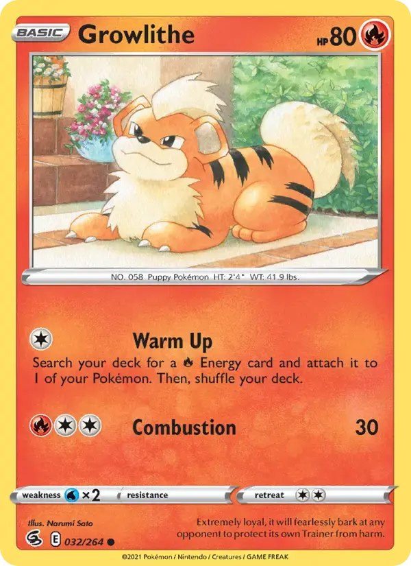 Growlithe #32 — Fusion Strike