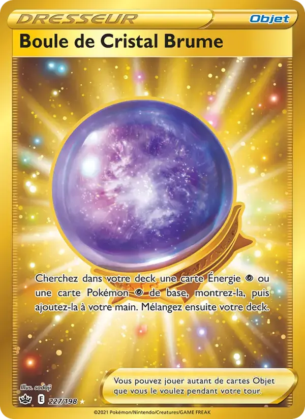 Carte Pokémon Boule de Cristal Brume #227 — Règne de Glace