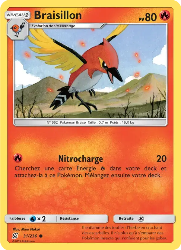 Carte Pokémon Braisillon #31 — Harmonie des Esprits