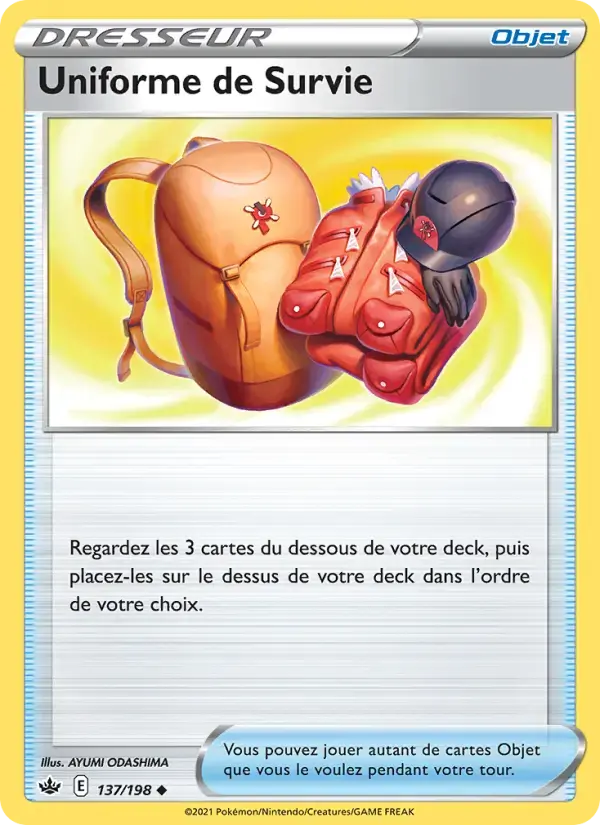 Carte Pokémon Uniforme de Survie #137 — Règne de Glace