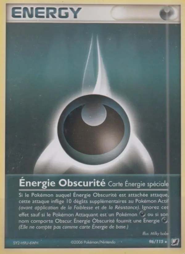 Carte Pokémon Énergie Obscurité #96 — Forces Cachées