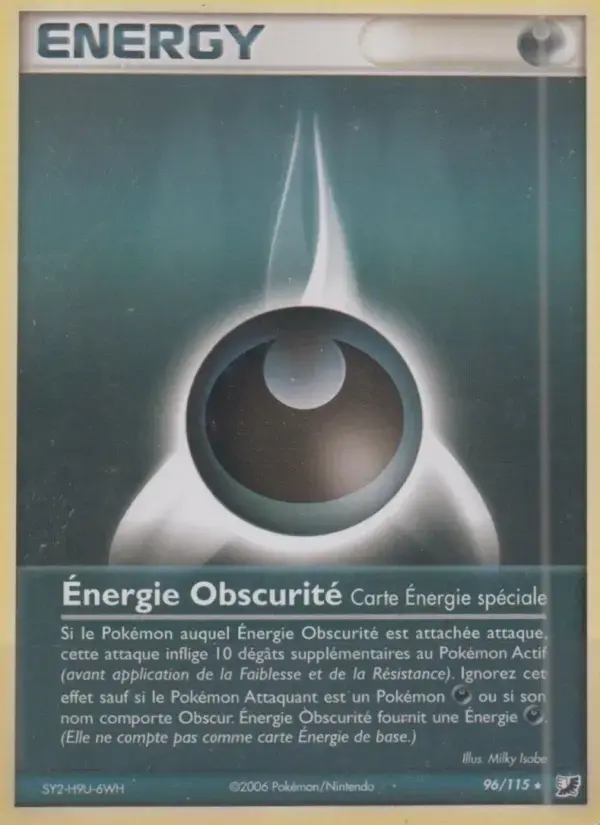 Carte Pokémon Énergie Obscurité #96 — Forces Cachées