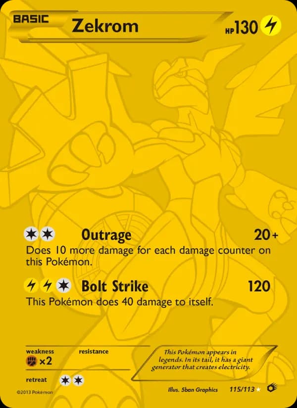 Zekrom #115 — Legendary Treasures