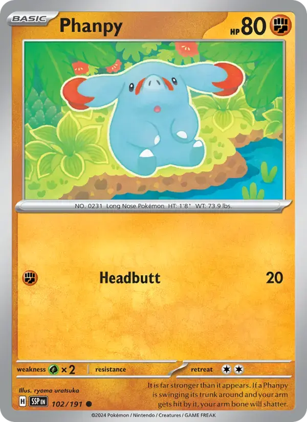 Phanpy #102 — Surging Sparks