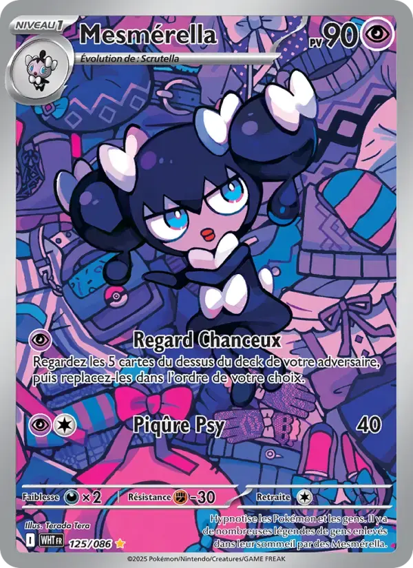 Carte Pokémon Mesmérella #125 — Flamme Blanche