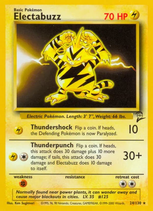 Electabuzz #24 — Base Set 2