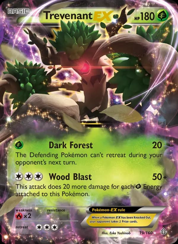 Trevenant EX #19 — Primal Clash