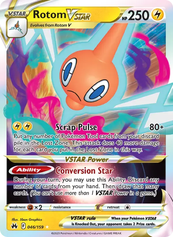 Rotom VSTAR #046 — Crown Zenith