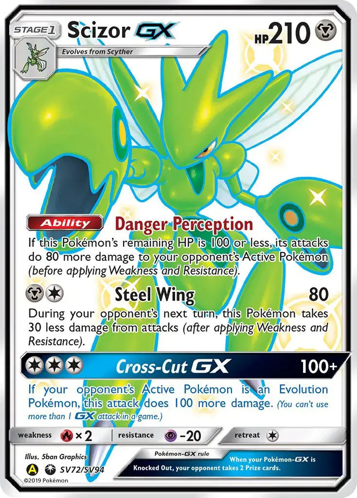 Scizor-GX #SV72 — Hidden Fates