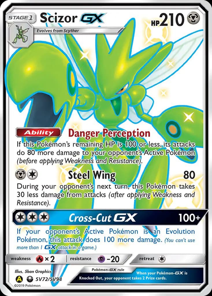 Scizor-GX #SV72 — Hidden Fates