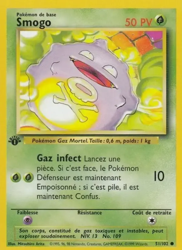 Carte Pokémon Smogo #51 — Set de Base