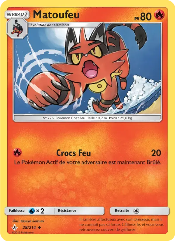 Carte Pokémon Matoufeu #28 — Alliance Infaillible