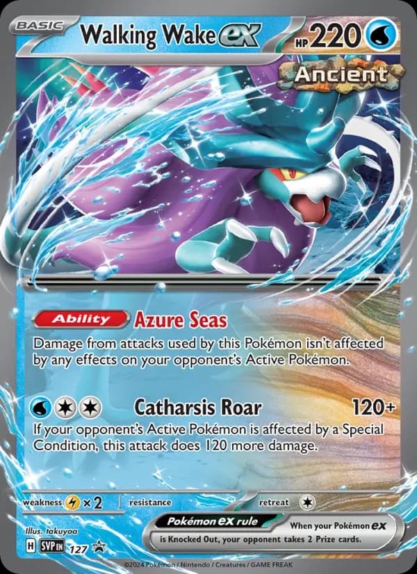 Walking Wake ex #127 — Scarlet & Violet Promos
