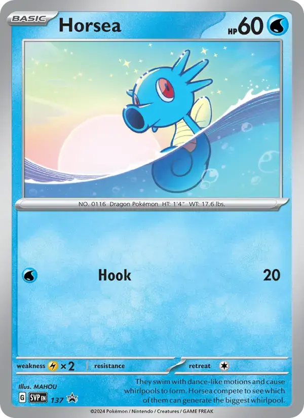Carte Pokémon Horsea #137 — Promos Écarlate et Violet
