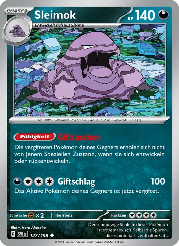 Carte Pokémon Grotadmorv #127 — Écarlate et Violet